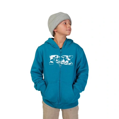 Fox Youth Cienega Sasquatch Fleece Zip - Maui Blue - L - SKU:FO31794551L