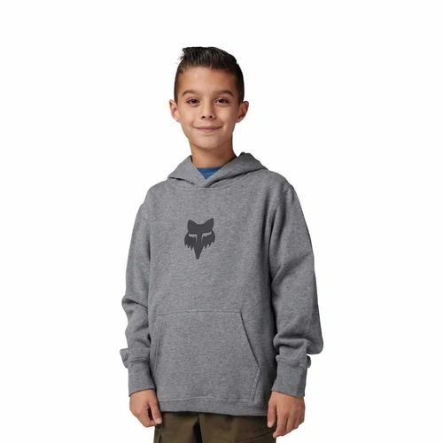 Fox Youth Legacy PO Fleece - Heather Graphite - L - SKU:FO31801185L