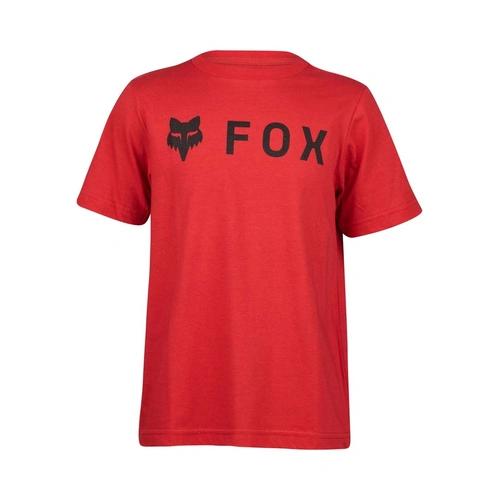 Fox Youth Absolute SS Tee - Flame Red - L - SKU:FO31818122L