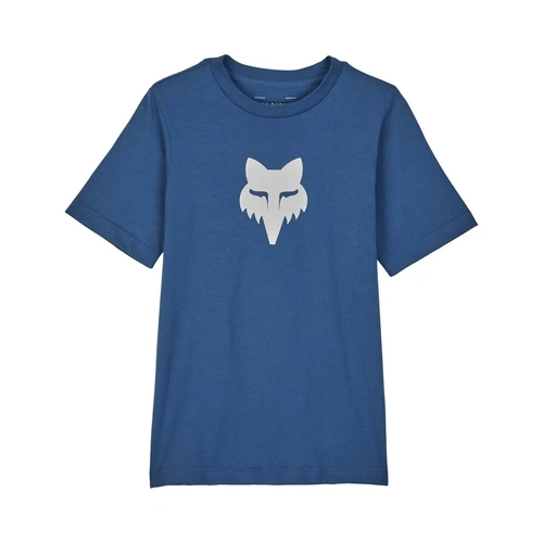 Fox Youth Fox Legacy SS Tee - Indigo - L - SKU:FO31819199L