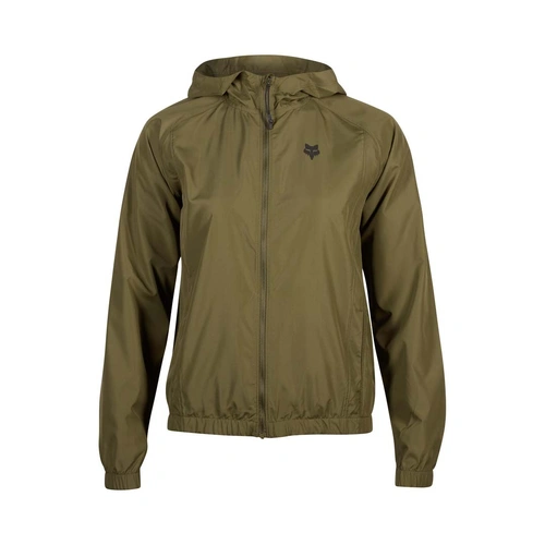 Fox Fox Head Womens Windbreaker - Olive Green - L - SKU:FO31836099L