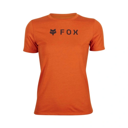 Fox Absolute Womens Tech Tee Short Sleeve - Burnt Orange - M - SKU:FO31843113M