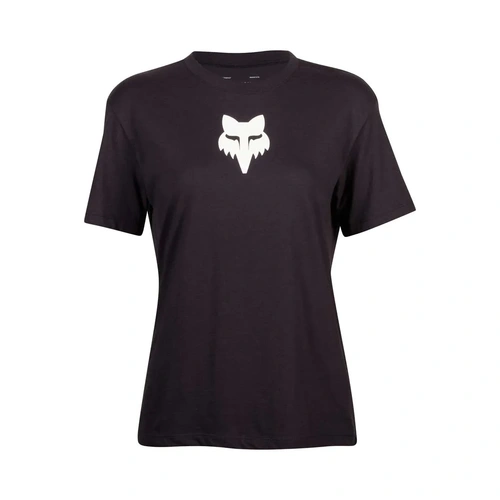 Fox Fox Head Womens Tee Short Sleeve - Black - L - SKU:FO31850001L