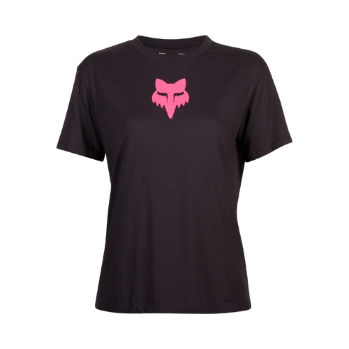 Fox Fox Head Womens Tee Short Sleeve - Black/Pink