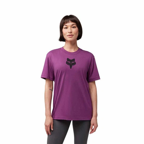 Fox Fox Head Womens Tee Short Sleeve - Sangria
