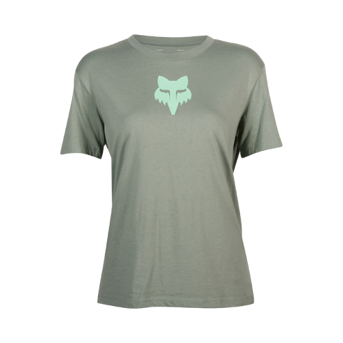 Fox Fox Head Womens Tee Short Sleeve - Kelp