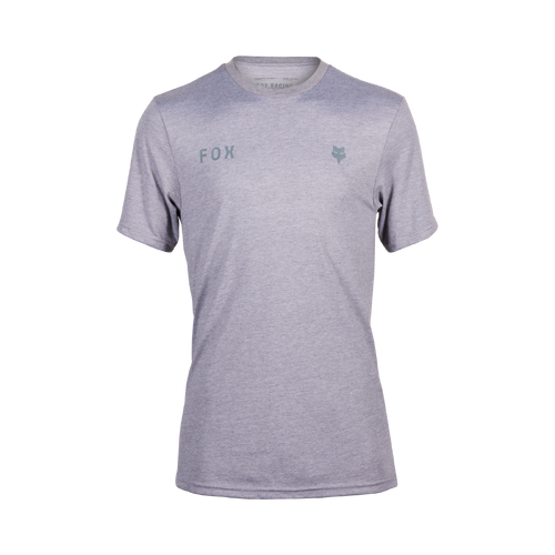 Fox Wordmark SS Tech Tee - Heather Graphite