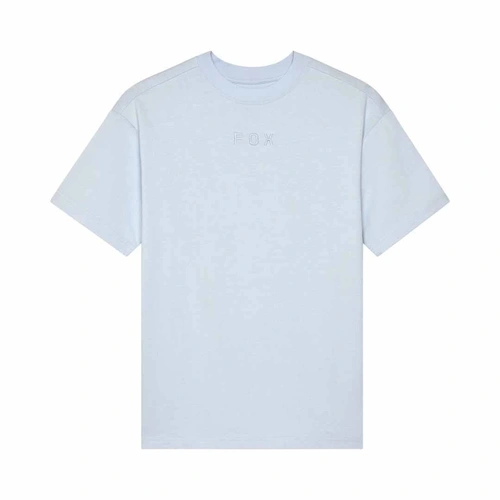 Fox Wordmark OS SS Womens Tee - Pale Blue - L - SKU:FO31982264L