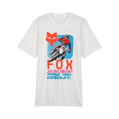 Fox X Pro Circuit Prem SS Tee - Optic White - L - SKU:FO32001190L