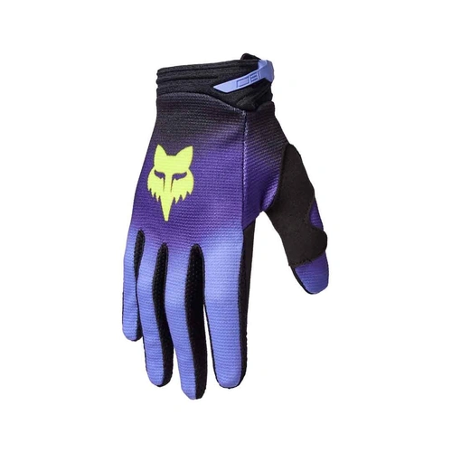 Fox 180 Interfere Youth MX Gloves - Black/Blue - S - SKU:FO32038013S