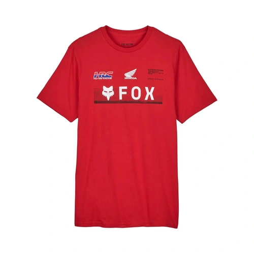 Fox X Honda Prem SS Tee - Flame Red - L - SKU:FO32058122L