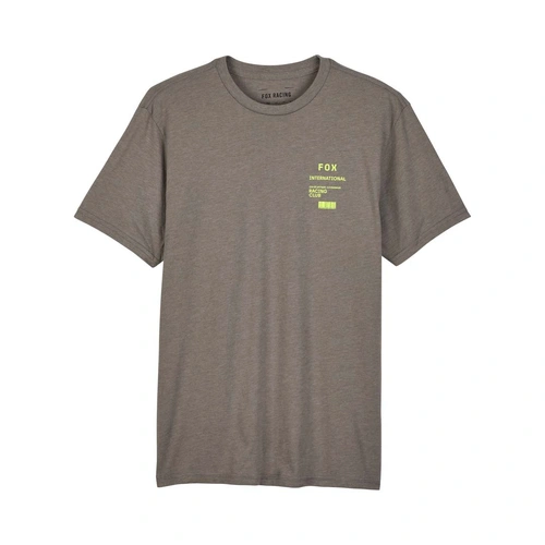 Fox Numerical Prem SS Tee - Heather Graphite