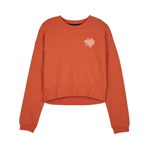 Fox Byrd Womens Fleece Crew - Atomic Orange