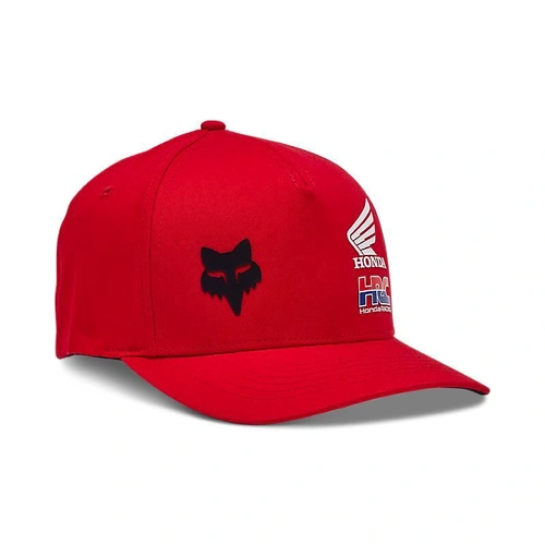 Fox X Honda Flexfit Hat - Red - L/XL - SKU:FO32241122LXL