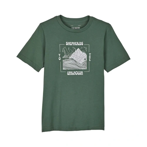 Fox Youth Explore Graphic SS Tee 1 - Hunter Green - L - SKU:FO32294041L