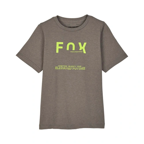 Fox Youth Intrude Prem SS Tee - Heather Graphite - L - SKU:FO32296185L