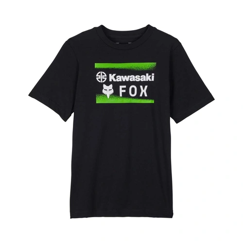 Fox Youth Fox X Kawi SS Tee - Black - L - SKU:FO32301001L