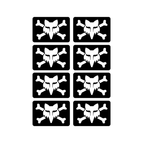 Fox Victory Logo Decal Pack - Black