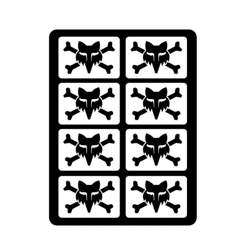Fox Victory Logo Decal Pack - White