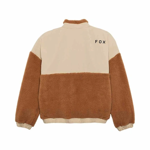 Fox Survivalist Sherpa Womens Full Zip Fleece - Walnut