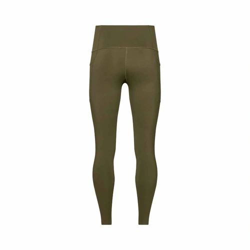 Fox Motive Womens Leggings - Olive Green