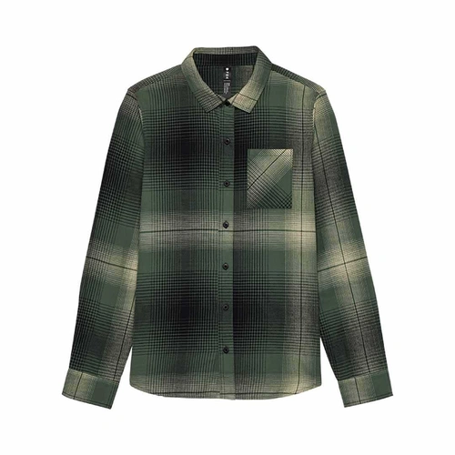 Fox Traildust Womens Flannel - Heather Green