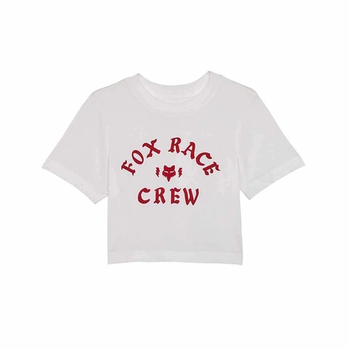 Fox Race Crew Baby Womens Tee Short Sleeve - White