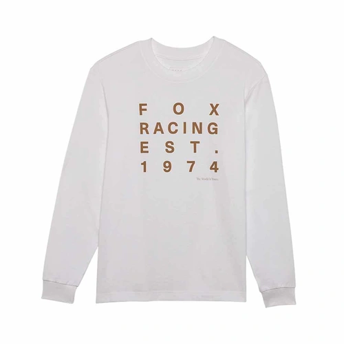Fox Est.1974 Womens Tee Long Sleeve - White