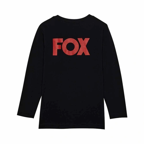 Fox Youth Heritage Ls Tee - Black - L - SKU:FO32886001L