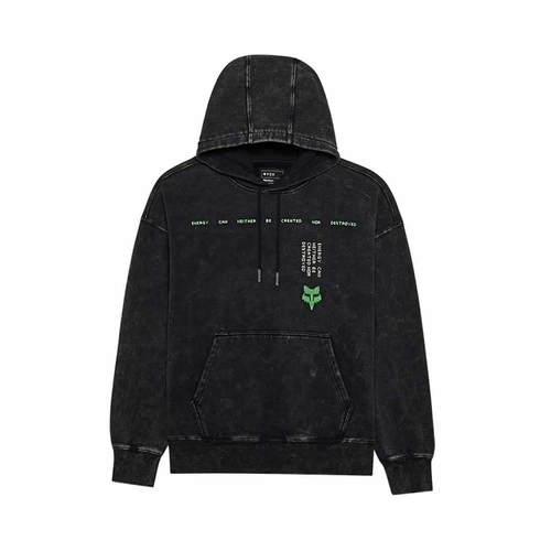 Fox Throttle Oversized Pullover Fleece - Black - L - SKU:FO32894001L