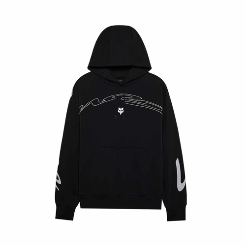 Fox Energy Face Oversized Pullover Fleece - Black - S - SKU:FO32895001S