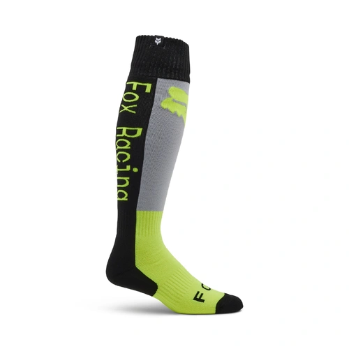 Fox 180 Lean Sock - Grey/Yellow - S - SKU:FO33029086S