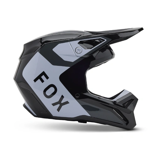 Fox Youth V1 Lean Helmet - Black - L - SKU:FO33046001L