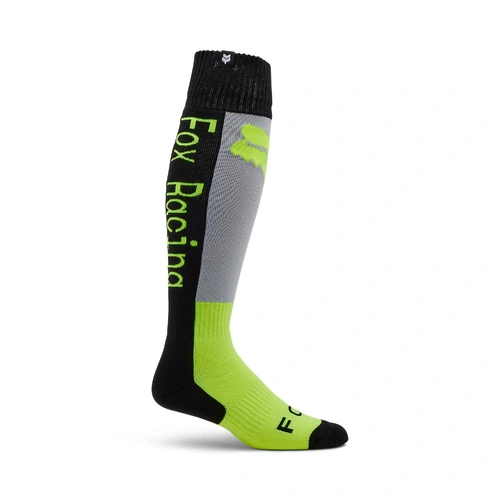 Fox Youth 180 Lean Socks - Fluro Yellow - L - SKU:FO33064130L