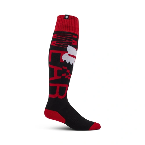 Fox Youth 180 Race Spec Sock - Flo Red - S - SKU:FO33065110S