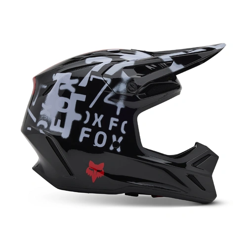 Fox V3 Seventy4 Helmet - Black - 2XL - SKU:FO331220012X