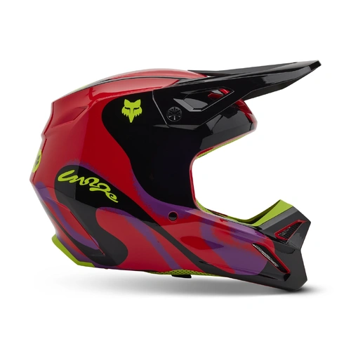 Fox V1 Emotion Helmet - Flo Red - 2XL - SKU:FO331231102X