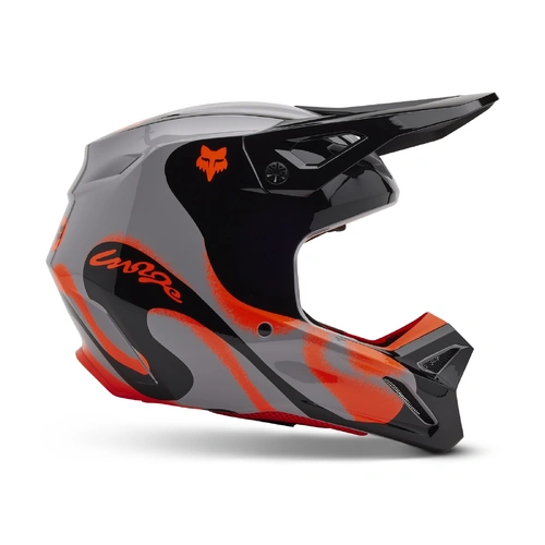 Fox V1 Emotion Helmet - Steel Grey - 2XL - SKU:FO331231722X