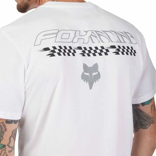 Fox Checkered Ss Prem Tee - Optic White - 2XL - SKU:FO334111902X
