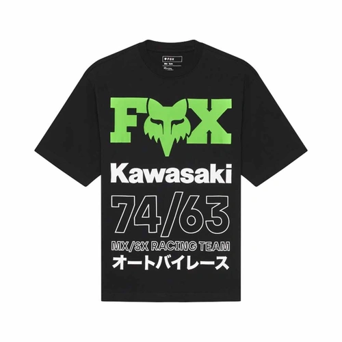 Fox Kawi Oversized Ss Tee - Black - L - SKU:FO33423001L