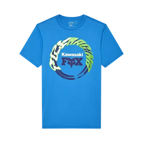 Fox Kawasaki SS Tee - True Blue - L - SKU:FO33424188L