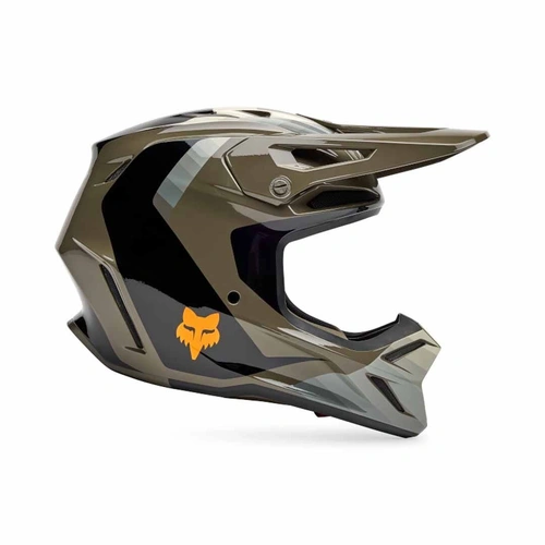 Fox V3 Fade MX Helmet - Brown/Black - M - SKU:FO33529539M