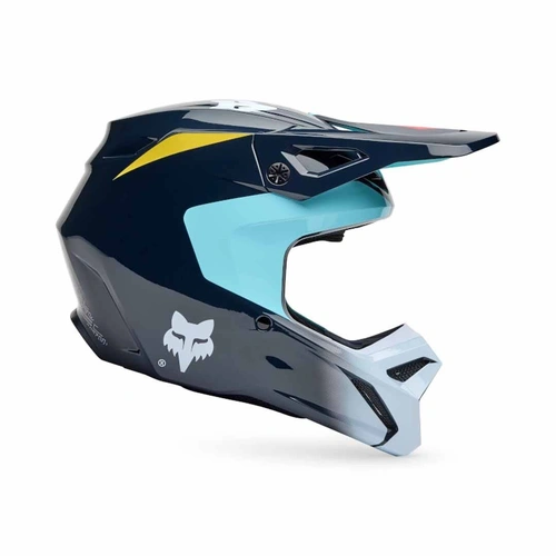 Fox V1 Elevated Youth MX Helmet - Light Blue - L - SKU:FO33549116L