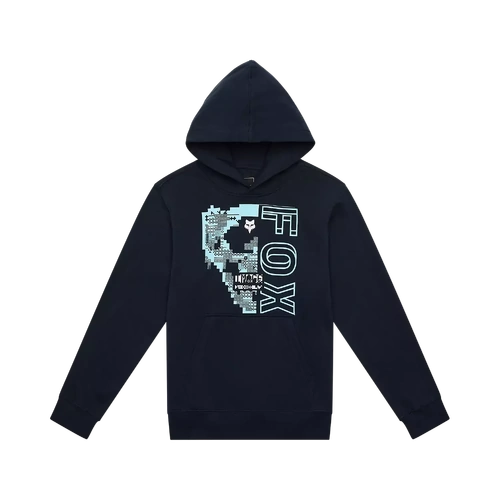 Fox Youth Image Skull Pullover Fleece - Midnight