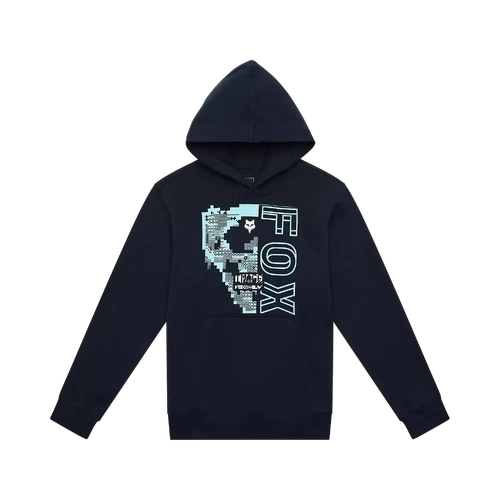 Fox Youth Image Skull Pullover Fleece - Midnight - M - SKU:FO33559329M