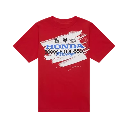Fox Youth X Honda SS Tee - Red - L - SKU:FO33568003L