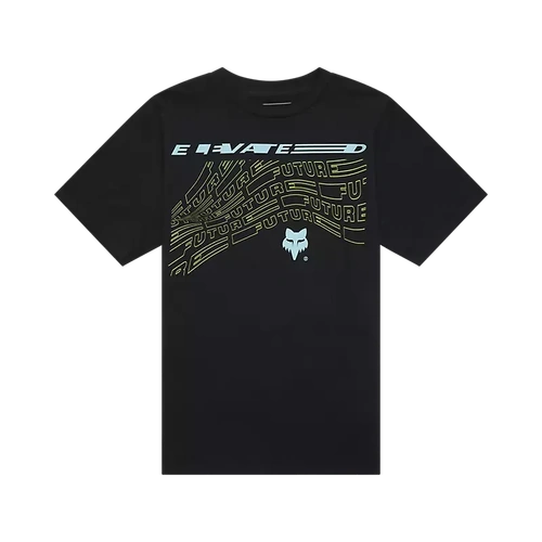Fox Youth Elevated Tee - Black - M - SKU:FO33570001M