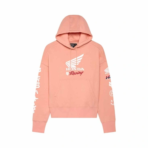Fox X Honda OV Womens Pullover Fleece - Pale Pink