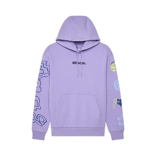 Fox Hello Future Womens Pullover Fleece - Lilac