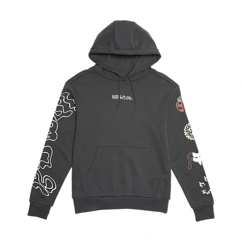 Fox Hello Future Womens Pullover Fleece - Dark Shadow